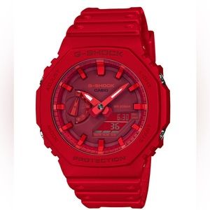 NWT Men’s Red G Shock Analog-Digital Size 45.4